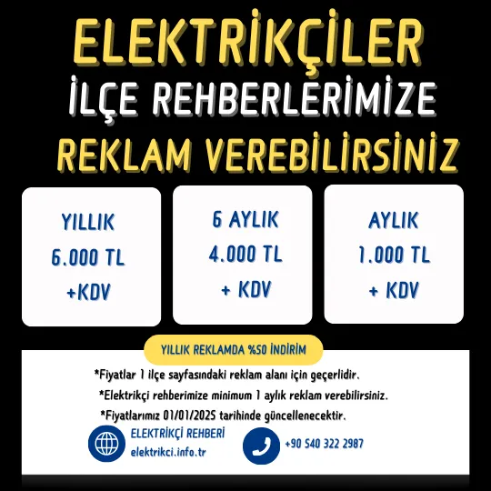 İlçe Elektrikçi Rehberi Reklam